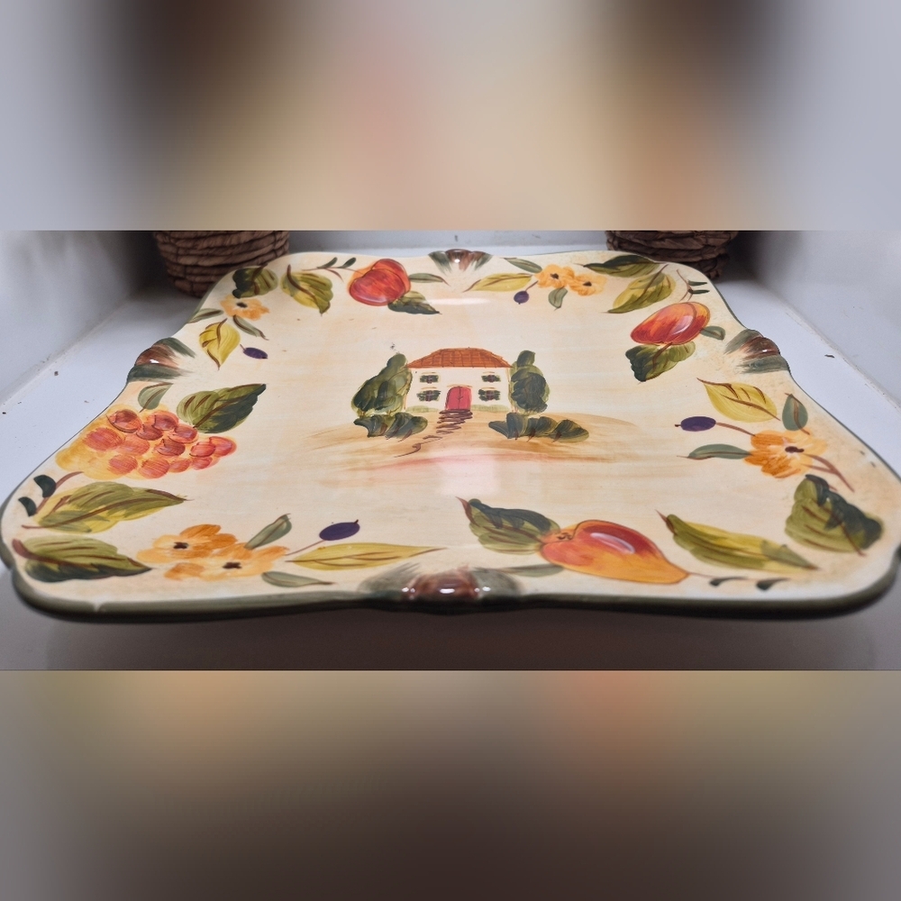Certified International Pamela Gladding TOSCANA, 1 Dinner Plate, 11" square